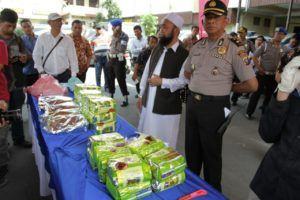 Pemaparan barang bukti narkoba