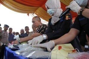 Pemaparan barang bukti narkoba