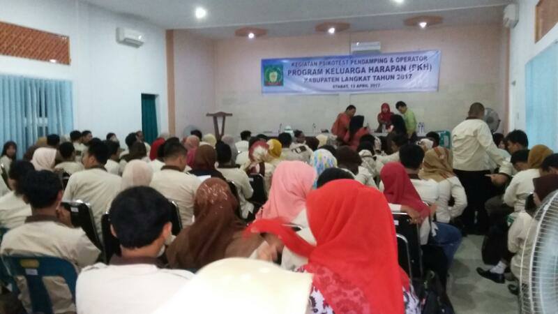 Dinas Sosial Dan PKH Kabupaten Langkat, Lakukan Psikotes 