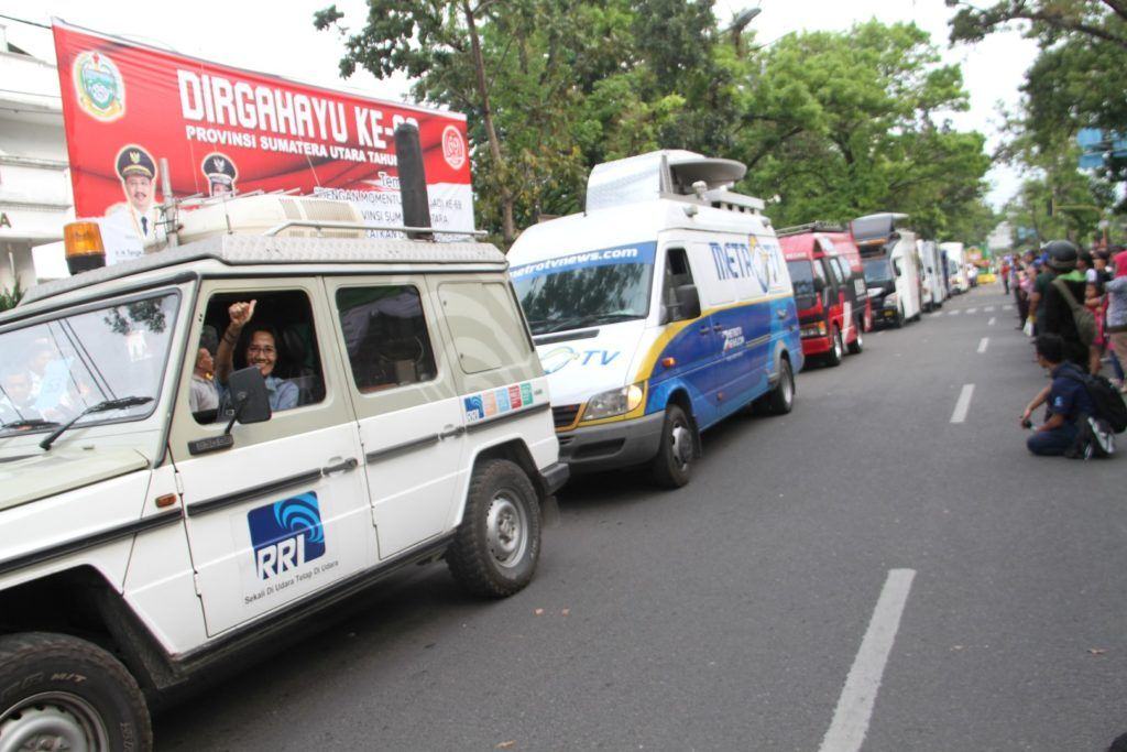 [Foto] Kemeriahan Karnaval Hari Jadi Provinsi Sumut Ke-69 (5)