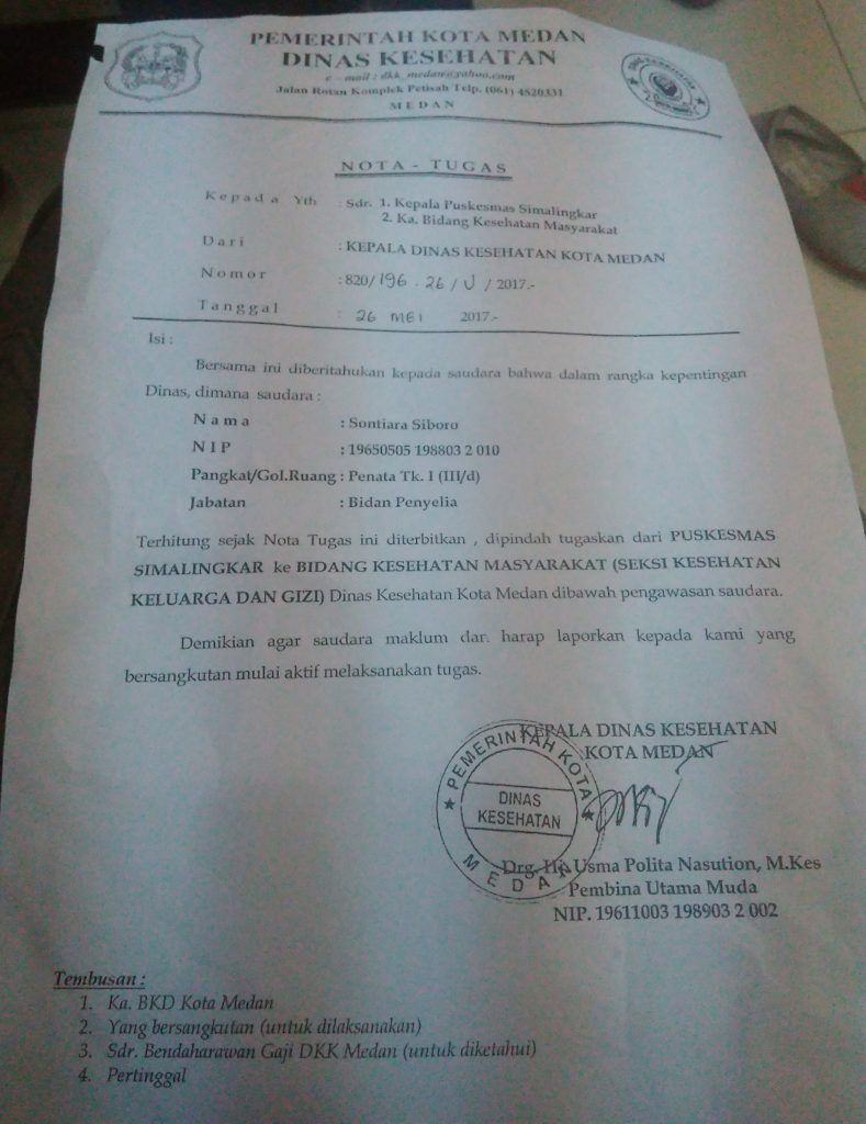 Ombudsman Sumut Kadis Kesehatan Medan