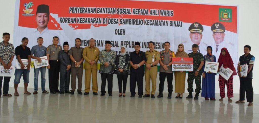Korban Kebakaran Pabrik Mancis, 22 Ahli Waris Terima Bansos