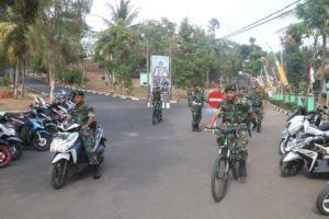 Yonif Raider 323/BP Kostrad, Sabtu Tanpa Kendaraan Bermotor di Lingkungan Asrama
