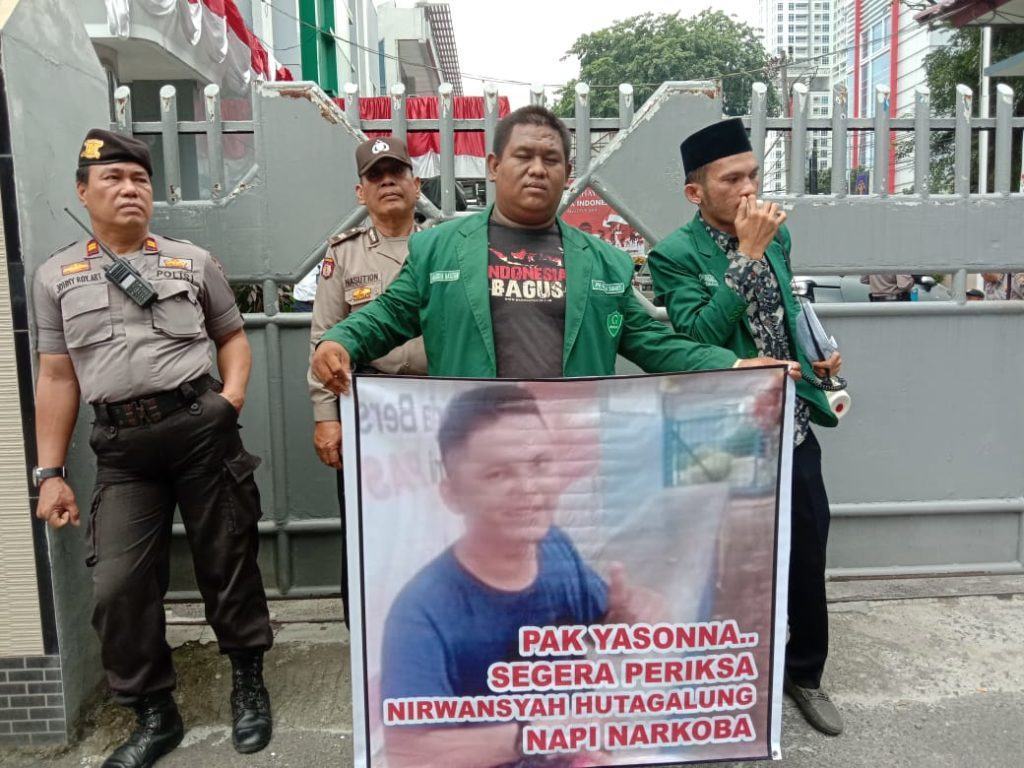 Demo Kemenkumham Sumut, HIMMAH Minta Copot Kalapas Sibolga