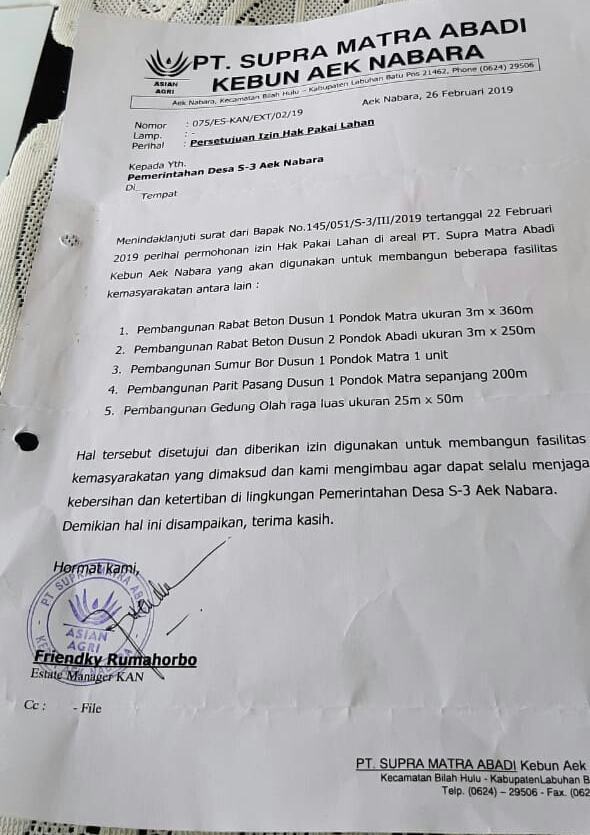 Diduga Kades S3 Bilah Hulu, Gunakan Dana Desa di Lahan HGU