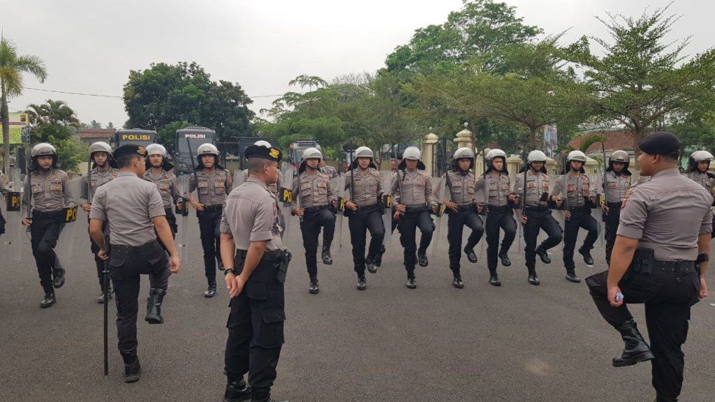 Dalmas Polres Banjar, Tingkatkan Pelatihan Jelang Pilkades