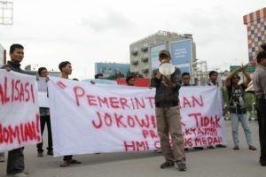 HMI Cabang Medan gelar aksi terkait kebijakan baru pemerintah