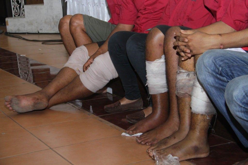 [Foto] Pembunuhan Sadis di Mabar, Andi Lala Cs Diamankan di Polda Sumut (6)
