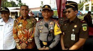 Kapolres  Batu Bara AKBP. Dedy Indriyanto S.iK, M.Si bersama Pjs Bupati Batubara, Ketua DPRD dan Kajari.