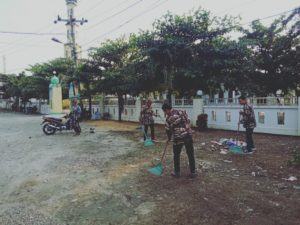 FKPPI Rayon 11/KP Kota Pinang Gagas Program Bersihkan Rumah Ibadah