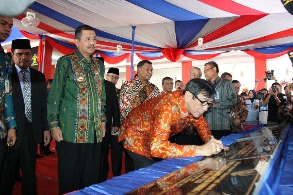 Menkumham meresmikan Bangunan Permasyarakatan, Balai Harta Peninggalan serta Rumah dan Flat Imigrasi Kantor Wilayah Kementerian Hukum dan HAM (Kanwilkumham) Sumut