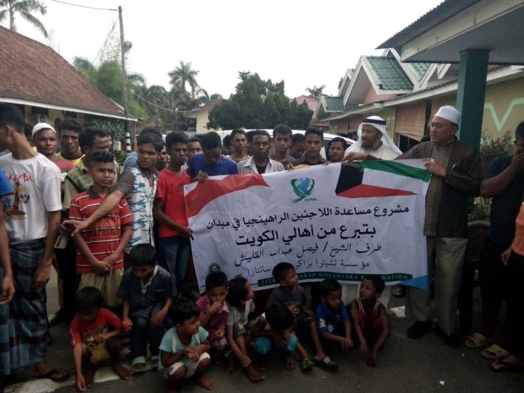 Yayasan Citra Prakarsa Nusantara Foundation bersama pengungsi Rohingya di Medan