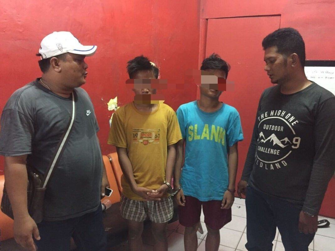 gara-gara curi tabung gas tankap polsek sunggal