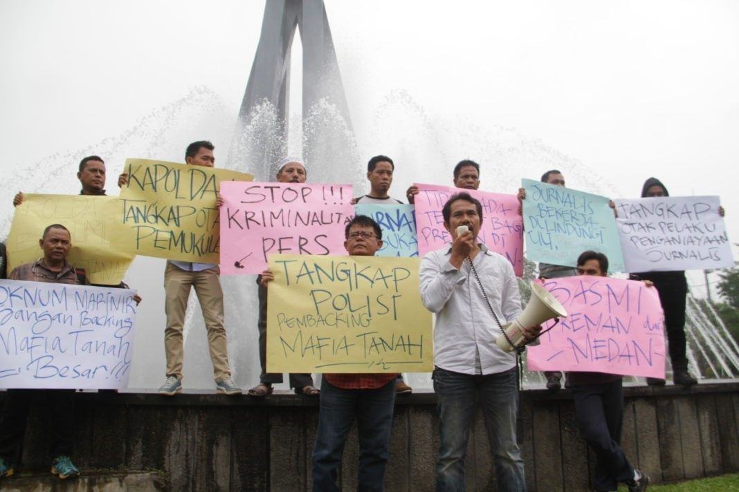Terkait penganiayaan jurnalis Adi Palapa Harahap, yang bekerja sebagai kontributor iNews TV (MNC Biro Medan)