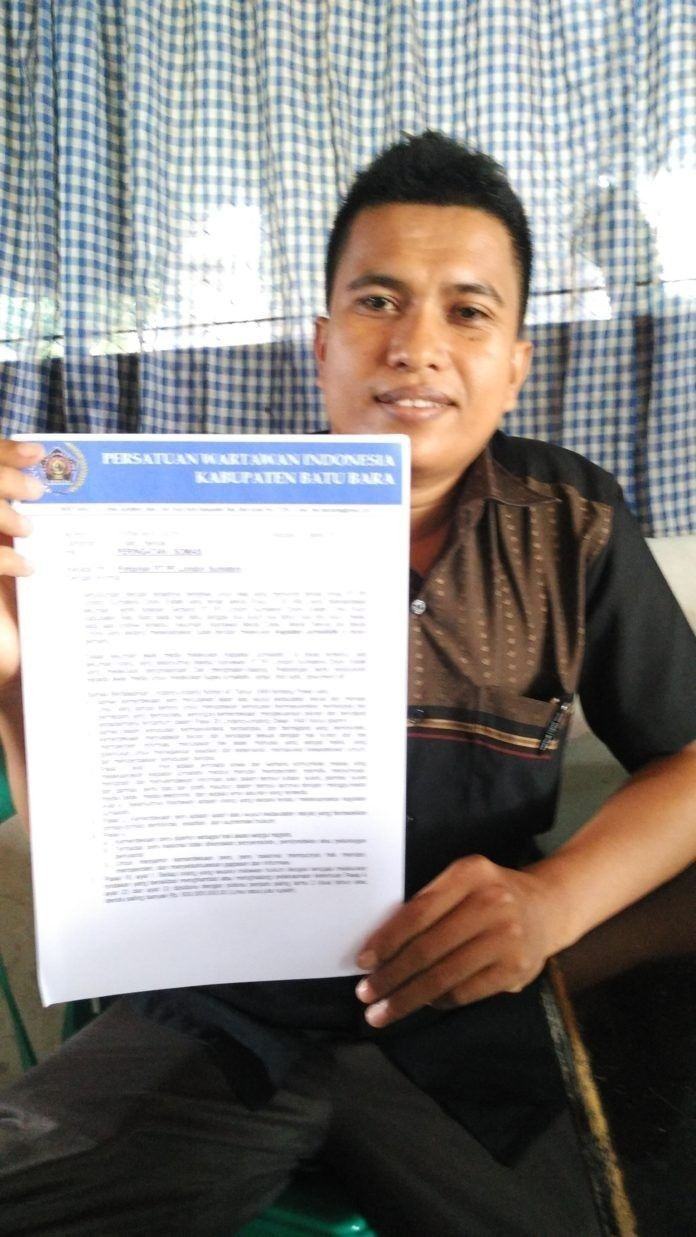 Terkait Pengusiran Wartawan, PWI Batubara Somasi PT PP Lonsum Dolok Estate PWI Batu Batubara Mengambil Langkah Hukum Apabila tidak meminta maaf Terkait Pemukulan