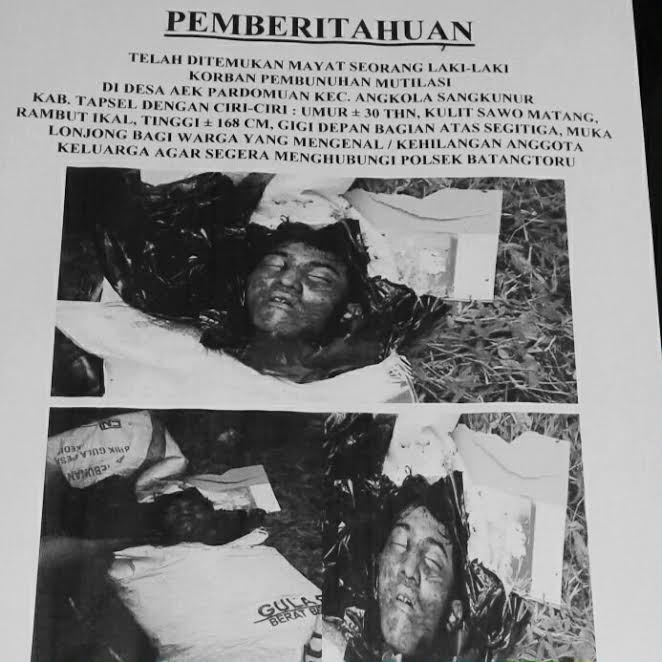 Ciri-ciri korban mutilasi yang berhasil diidentifikasi polisi
