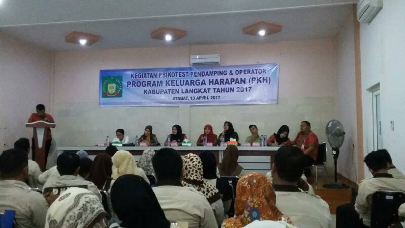 Dinas Sosial Dan PKH Kabupaten Langkat, Lakukan Psikotes