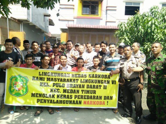 Kapolsek Medan Timur Gelar Apel Deklarasi Bebas Narkoba