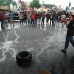 Demo Buruh Medan, Foto Panggung Konsolidasi Gerakan Mahasiswa Sumut (6)