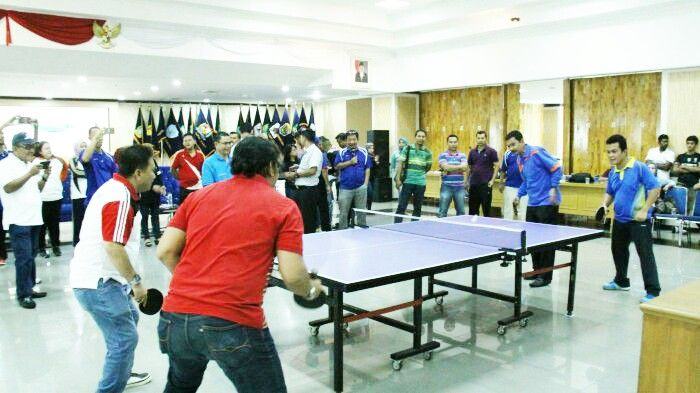 Gubernur Sumut Erry berolahraga
