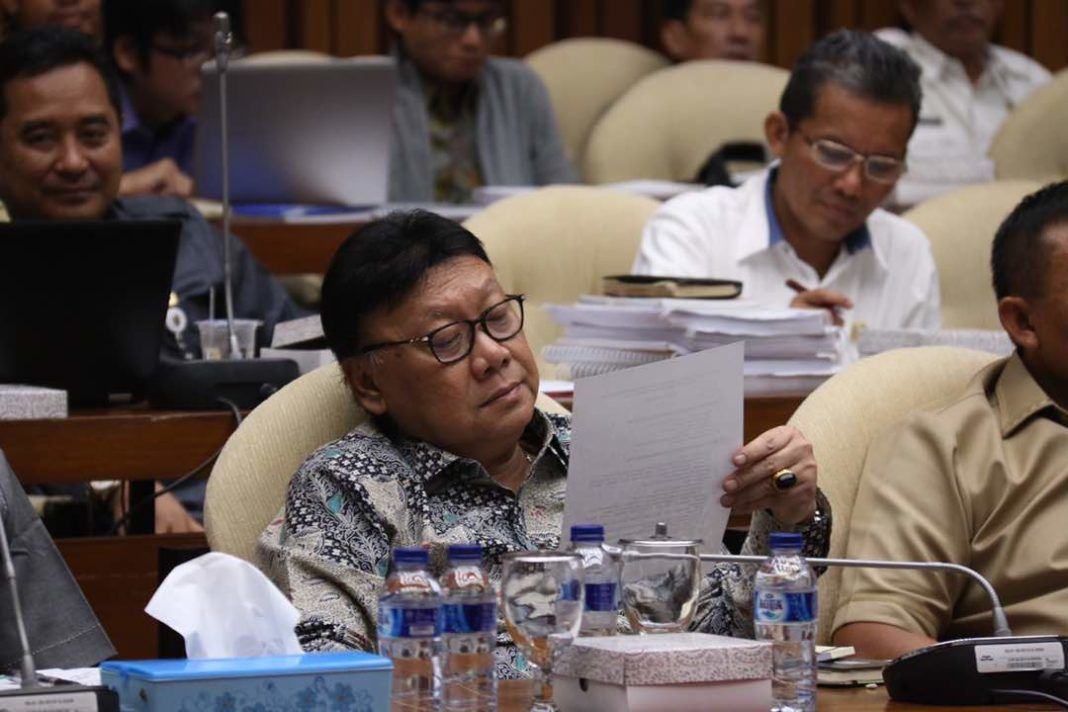 Foto: Mendagri Tjahjo Kumolo.