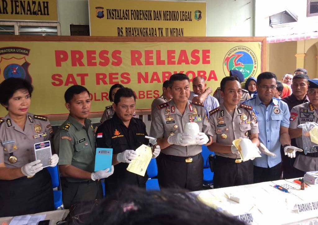 Narkoba Sumut tembak mati bandar