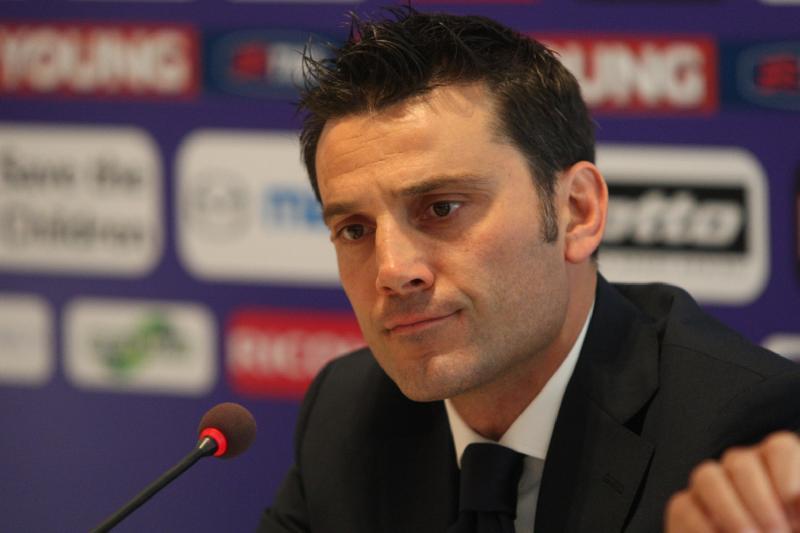 Foto: Pelatih AC Milan, Vincenzo Montella.