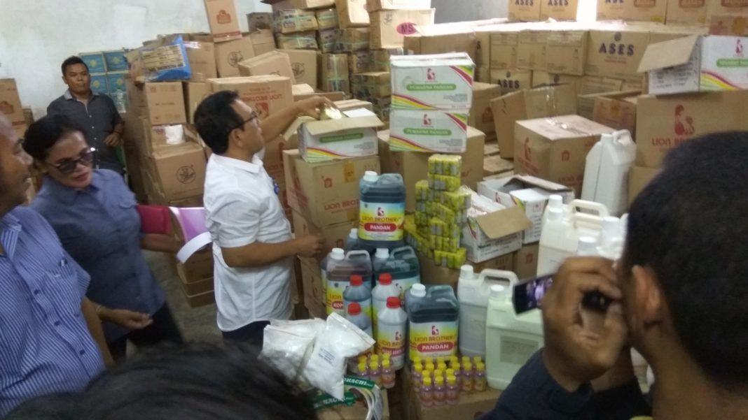 Pengerebekan Gudang Makan Ilegal