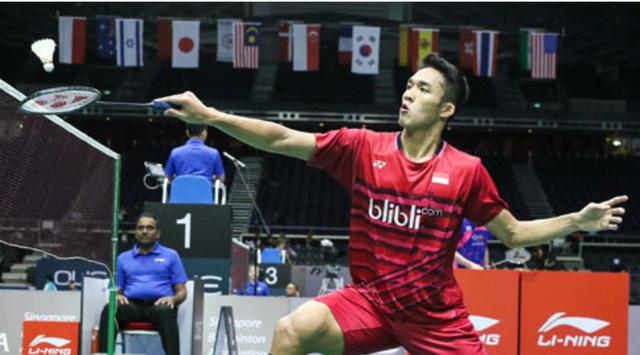 Foto: Tunggal putra Indonesia Jonatan Christie.