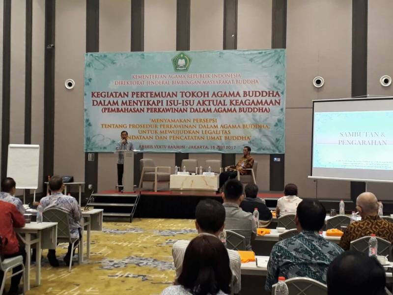 Foto: Ditjen Bimas Buddha Kemenag menggelar Pertemuan Tokoh Agama Buddha.