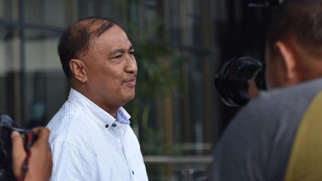 Foto: Politikus Golkar Markus Nari ditetapkan sebagai tersangka pengancam Miryam Haryani oleh KPK. (ANTARA FOTO/Wahyu Putro)