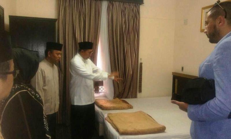 Foto: Menag Lukman tinjau pemondokan jemaah haji Indonesia di Madinah.
