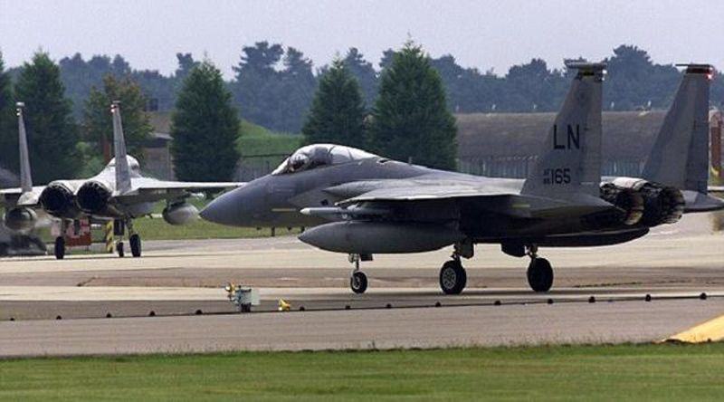 Jet tempur F-15 buatan Amerika Serikat (AP)