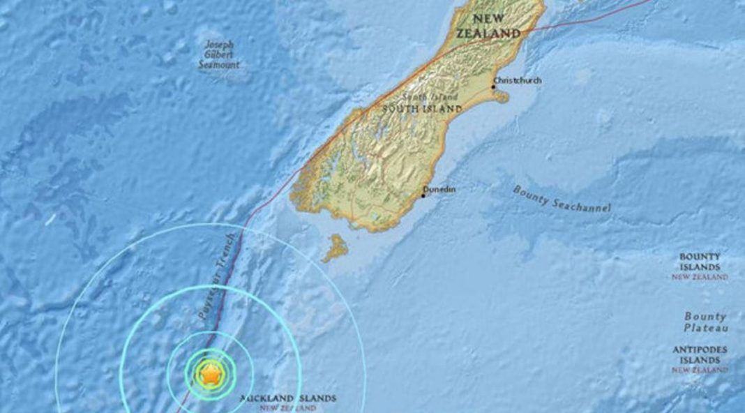 Lokasi gempa di Selandia Baru. (Daily Star)