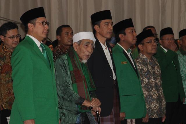 Foto: Presiden Jokowi saat menghadiri Penutupan Mukernas II dan Workshop Nasional anggota DPRD PPP se Indonesia di Hotel Mercure, Ancol, Jakarta, (21/7).