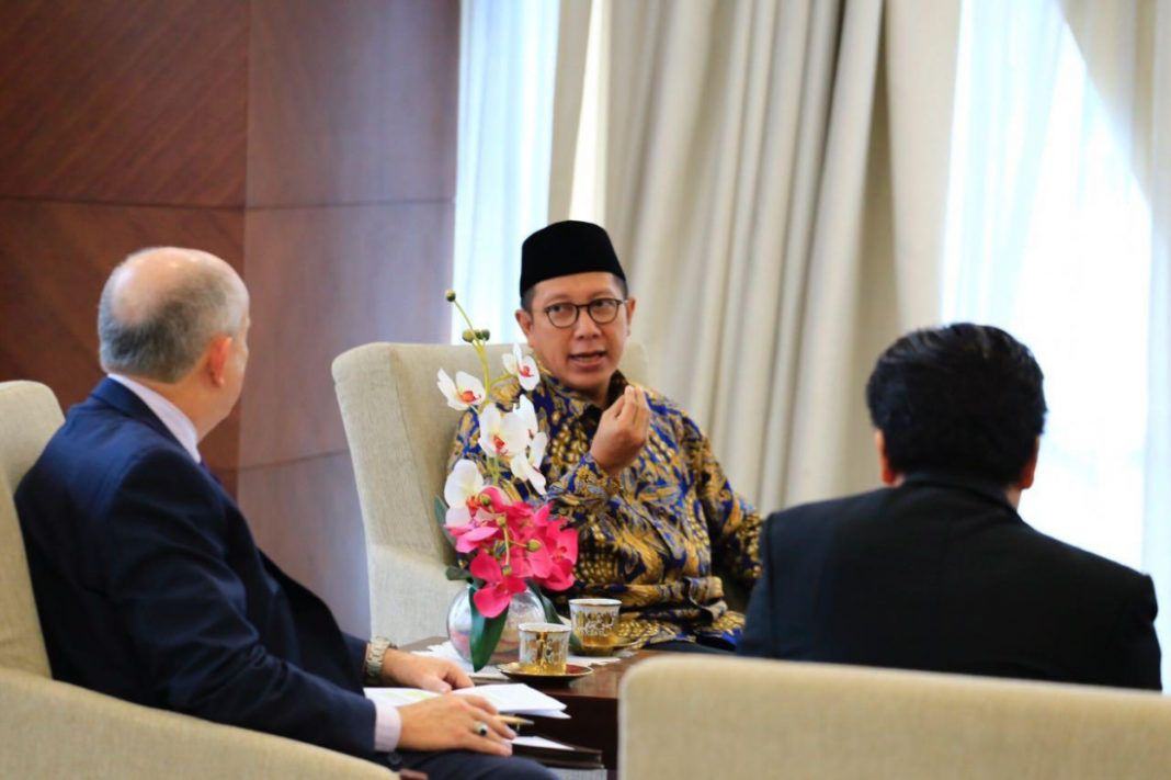 Foto: Menteri Agama Lukman terima Dubes AS Josep R Donovan Jr dikantor Kementerian Agama Jalan MH Thamrin, Jakarta, Selasa (11/7).