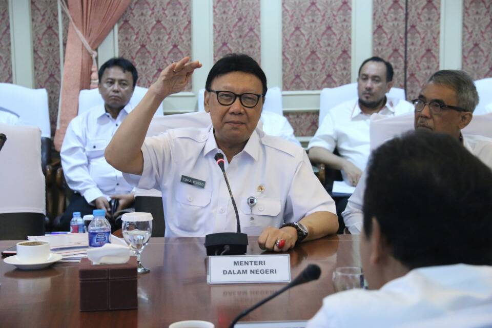 Foto: Menteri Dalam Negeri (Mendagri) Tjahjo Kumolo.