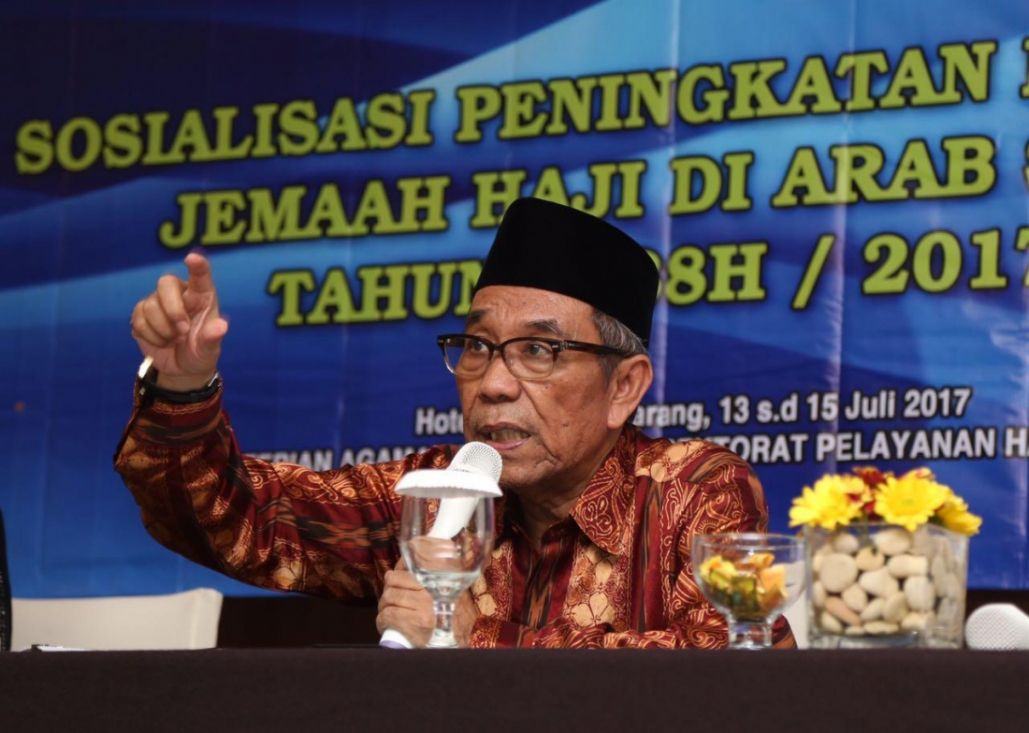 Foto: Plt Dirjen Penyelenggaraan Haji dan Umrah Nur Syam.