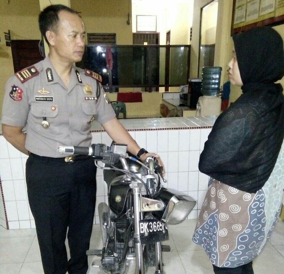 Curi Sepeda Motor Pinjaman Suaminya