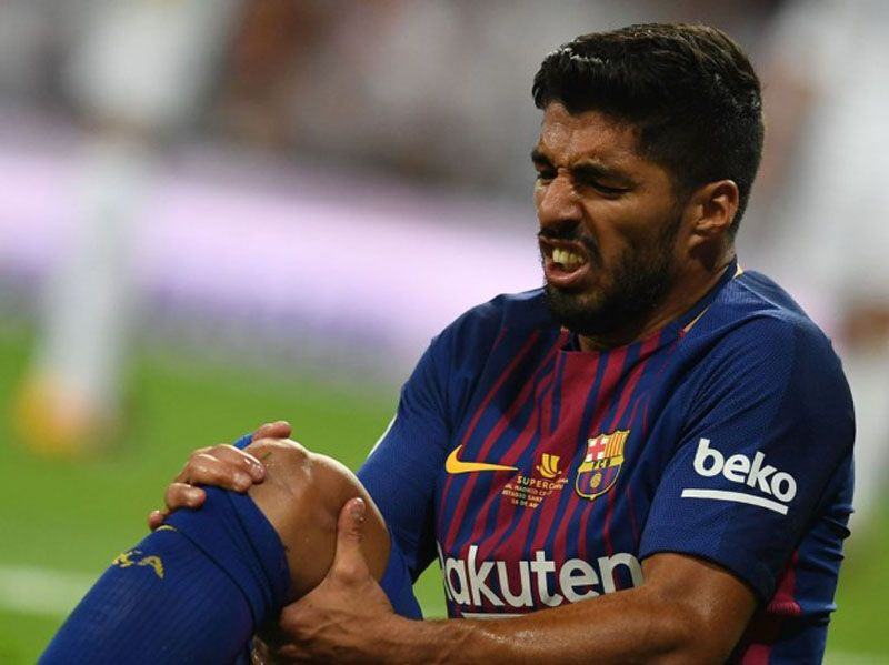 Foto: Luis Suarez harus absen selama satu bulan dan membuat Barcelona berada dalam kesulitan besar.