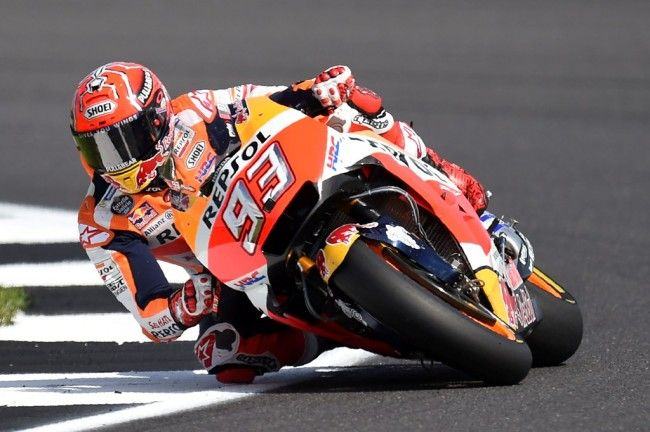 Foto: Marc Marquez saat tampil di GP Inggris (Foto: AFP PHOTO / Oli SCARFF)