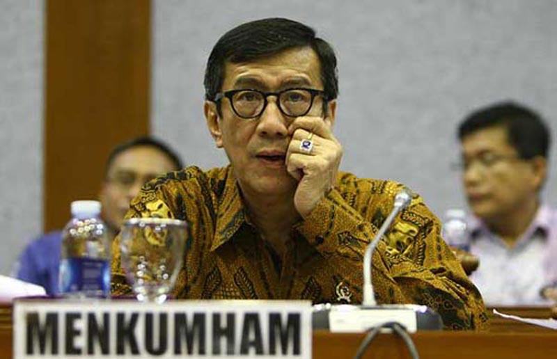 Foto: Menteri Hukum dan Hak Asasi Manusia (Menkumham) Yasonna Laoly.