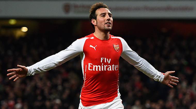 Foto: Gelandang senior Arsenal Santi Cazorla.