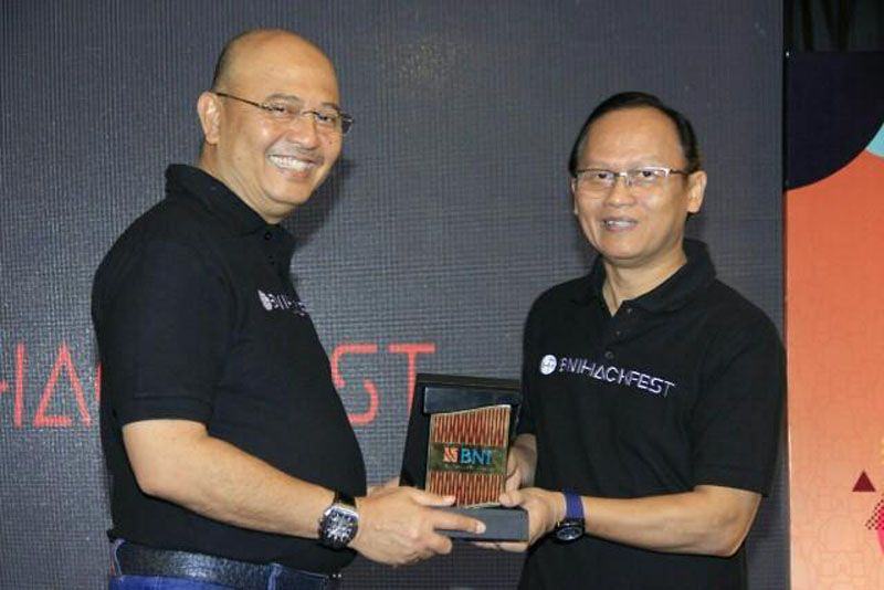 Foto: Walikota Medan Drs H T Dzulmi Eldin S Msi membuka BNI Hackfest 2017 5th Round Medan di Mall Center Point, Sabtu (7/10).
