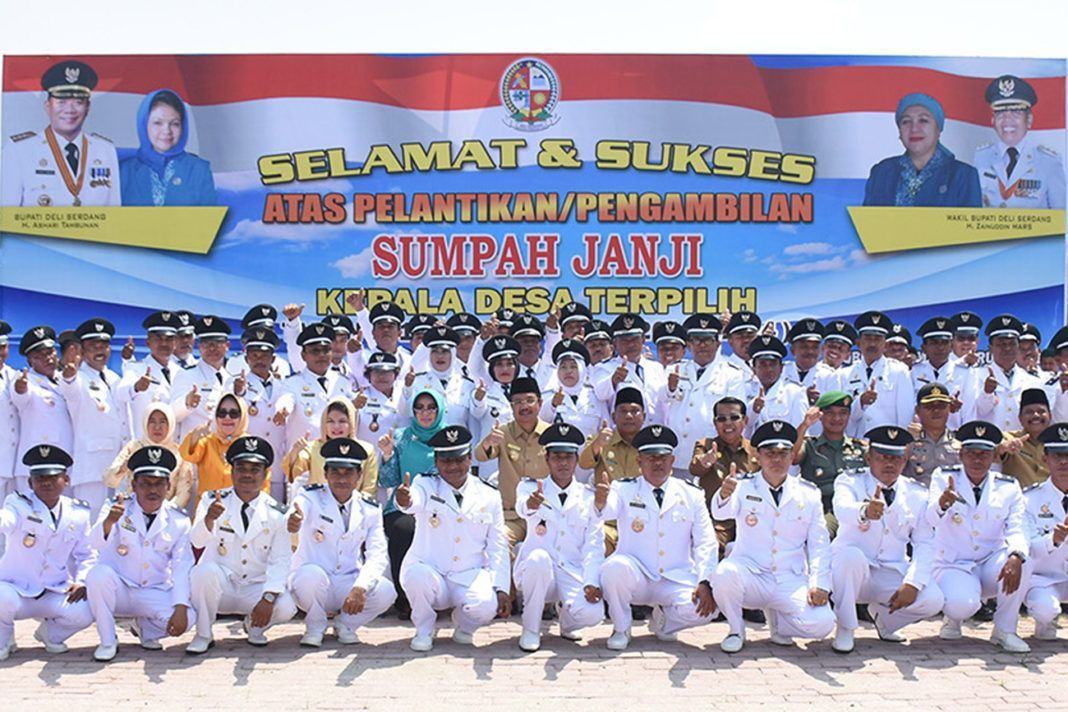 Pelantikan Kades Deli Serdang