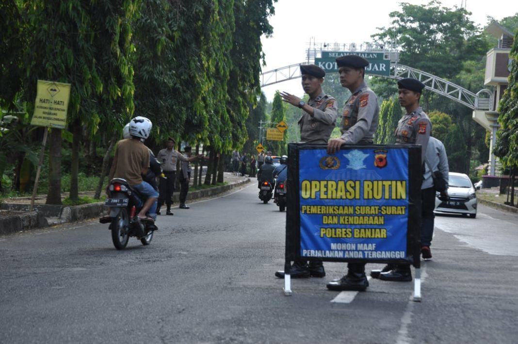 Polres Banjar Lakukan Sweeping