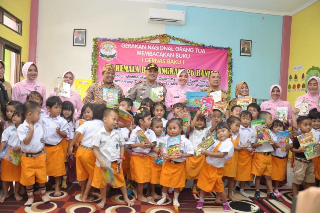 Kapolres Banjar, Hadiri Gernas Baku TK Kemala Bhayangkari Banjar