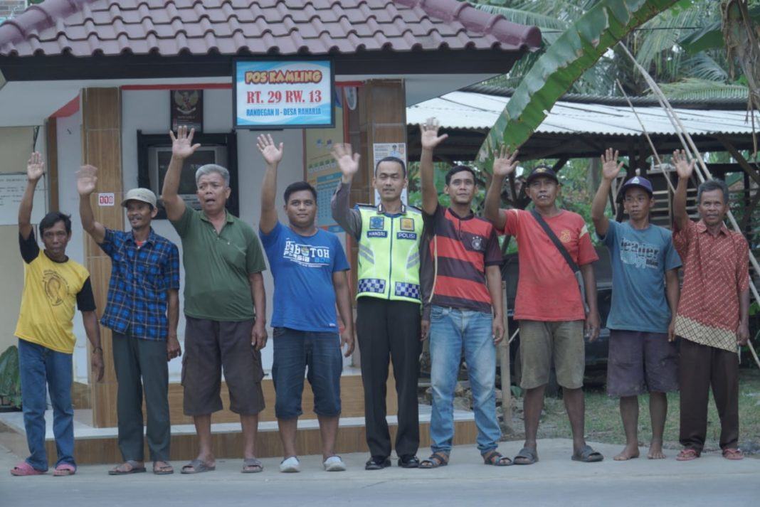 Personel Polres Banjar Hibahkan Tanah untuk Poskamling