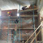 Pembangunan Masjid Al-Muhajirin, Satgas Yonif RK 136/TS Bantu Masyarakat 