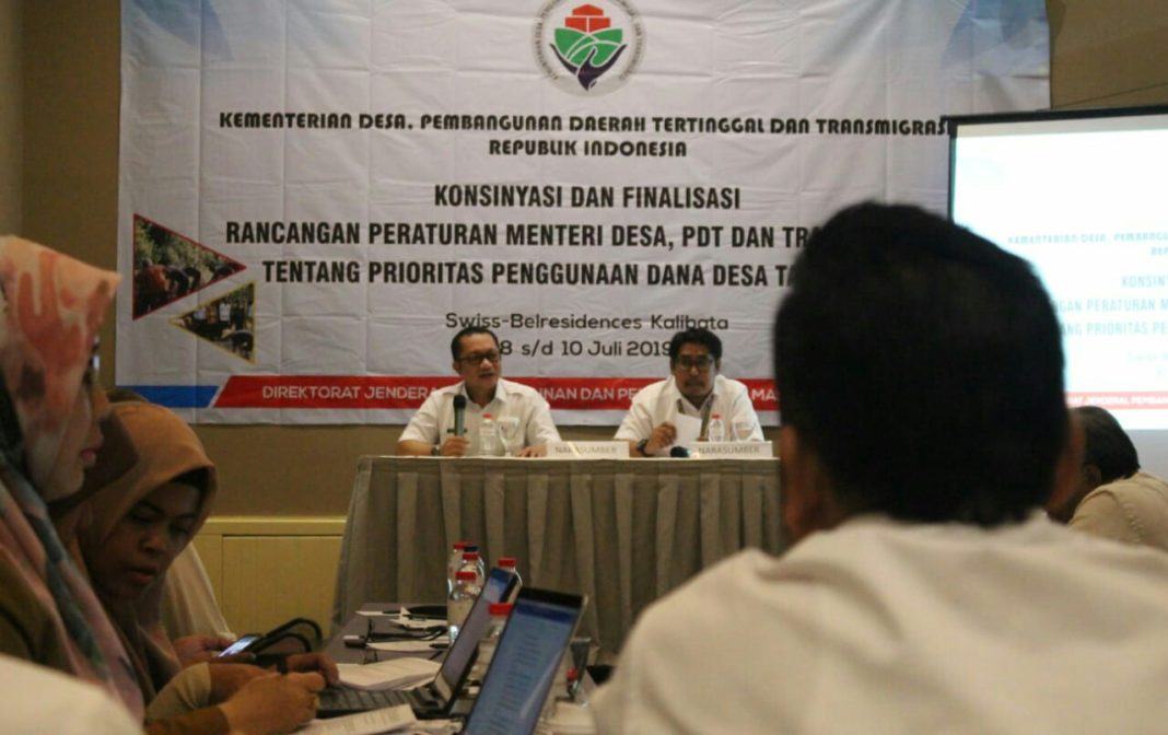 DD 2020, Rancangan Permendes Target Juli Kelar